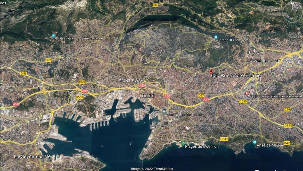 T2 36 M2, Rdc De Villa, Clim, Gd Jardin Clos, Animx Ok, Quartier Mt Faron Tres Calme, Wifi, Parking Toulon Kültér fotó